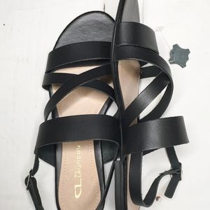 Leather Black Sandals
